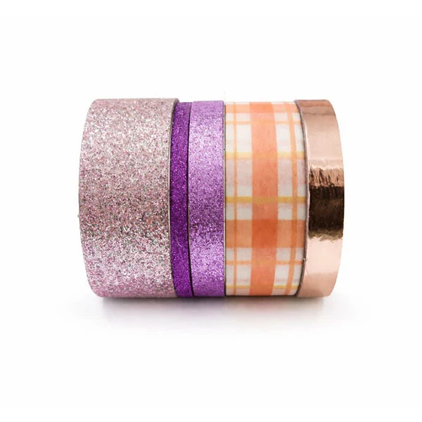 چسب کاغذی مدل واشی براق کد P02 عرض 3 سانتی متر بسته 5 عددی