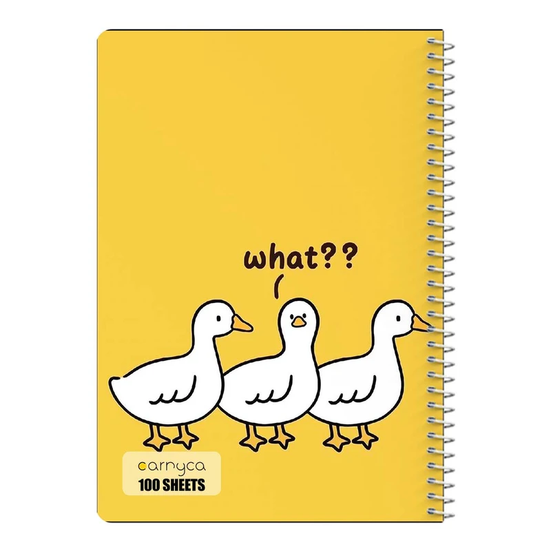 دفتر مشق 100 برگ سیمی کارنیکا طرح اردک کیوت Cute Duck کد 99213