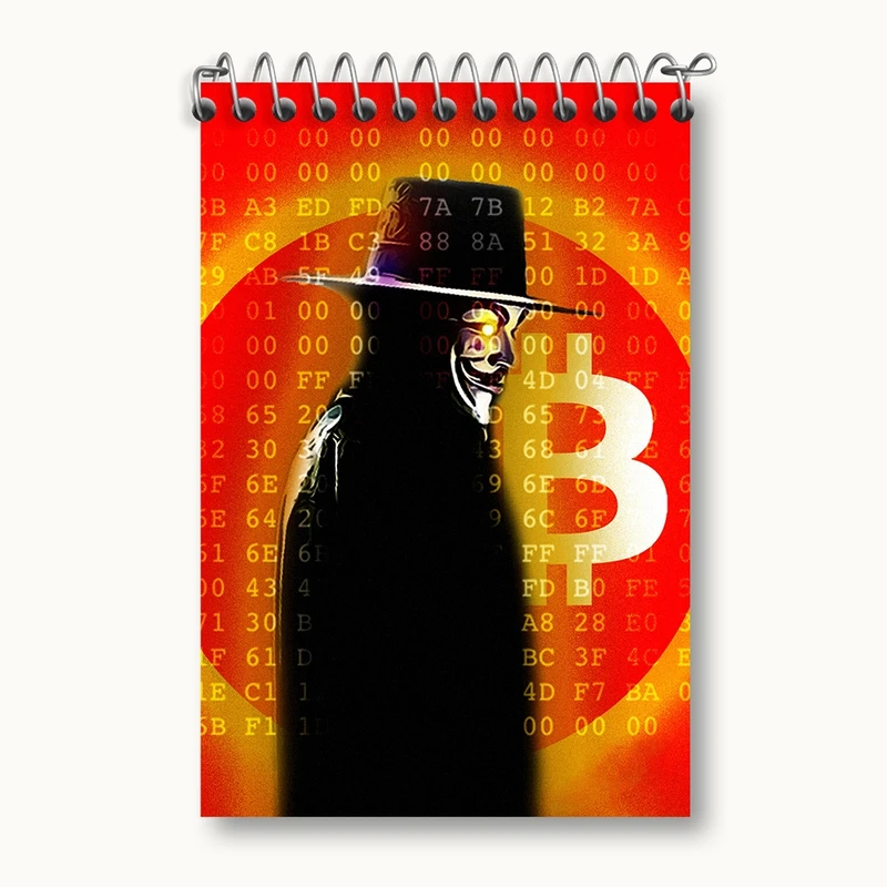 دفتر یادداشت 50 برگ خندالو مدل بیت کوین (Bitcoin) کد F905