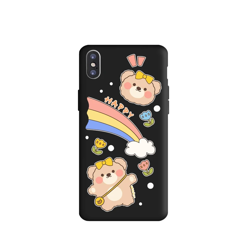 کاور قاب گارد طرح خرس رنگین کمان کد m7088 مناسب برای گوشی موبایل اپل iphone XS Max