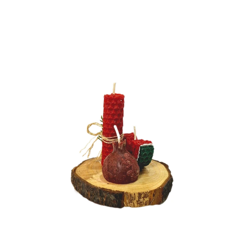 شمع دست ساز مدل یلدایی