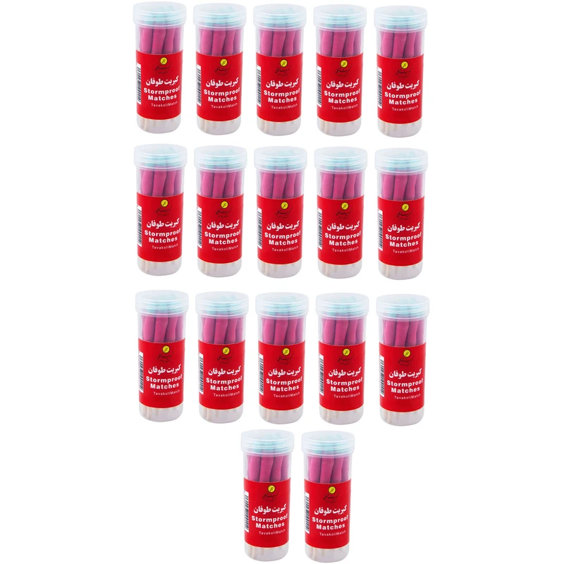 کبریت توکلی مدل طوفان بسته 17 عددی