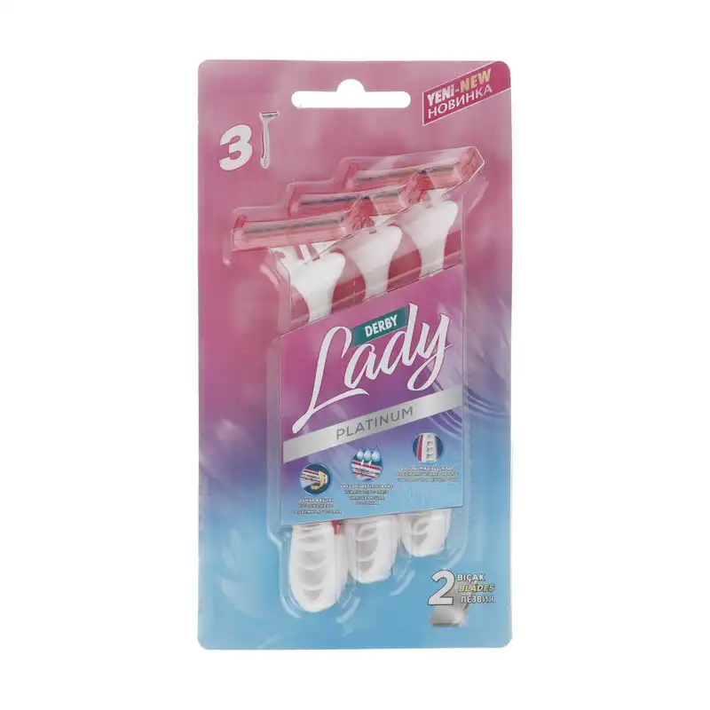خود تراش دربی مدل Lady بسته 3 عددی