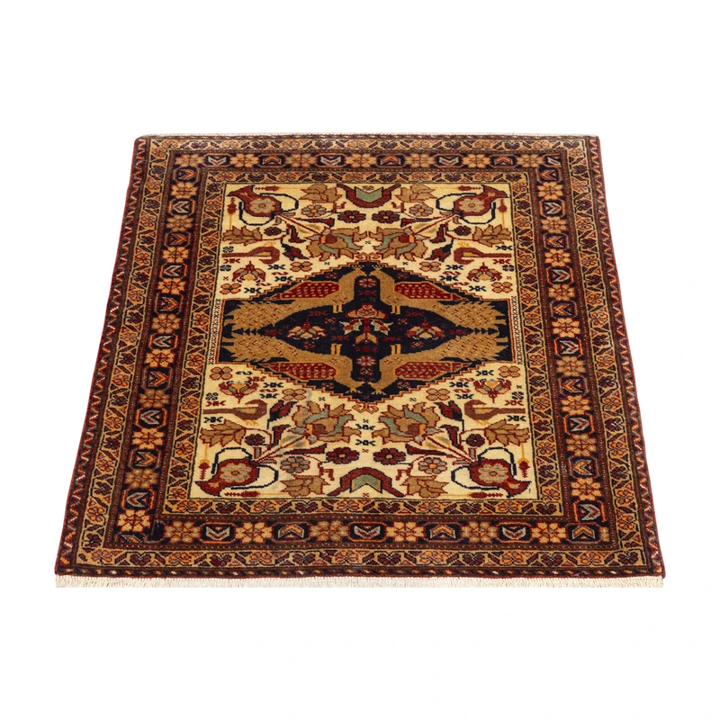 فرش دستبافت نیم متری طرح بلوچ کد 29P645 زمینه کرم
