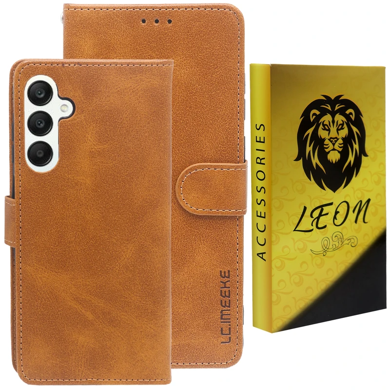 کیف کلاسوری لئون مدل Serenit Oro مناسب برای گوشی موبایل سامسونگ Galaxy A25