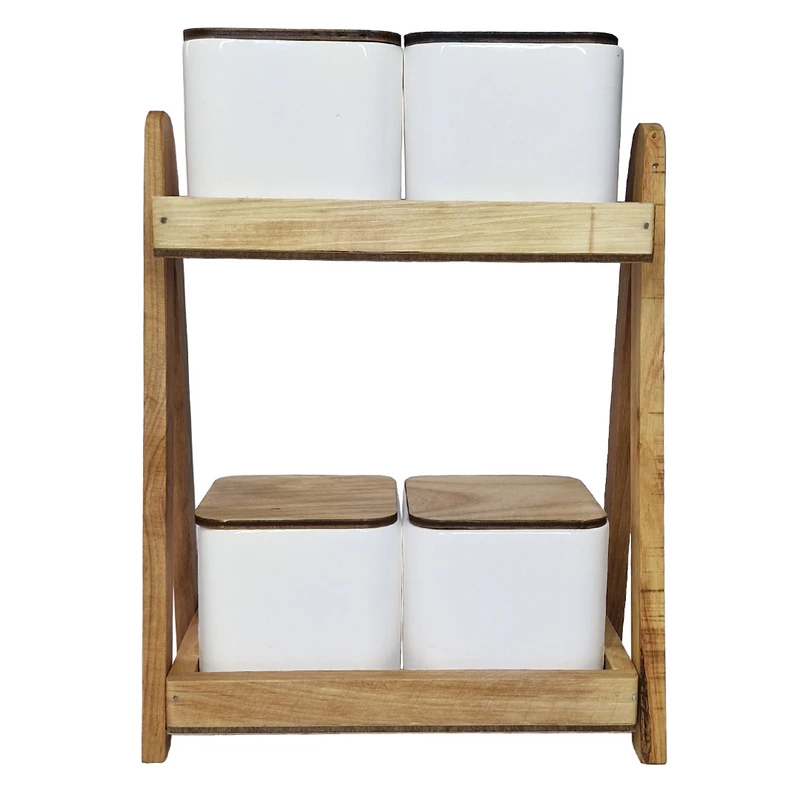 بانکه مدل مربع مجموعه 4 عددی به همراه استند