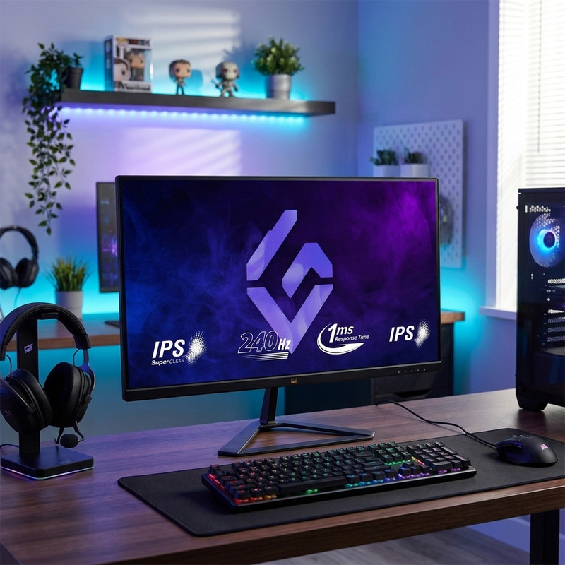 مانیتور گیمینگ 27 اینچ ویوسونیک مدل VX2779A-HD-PRO با وضوح Full HD، پنل IPS و نرخ بروزرسانی 240 هرتز