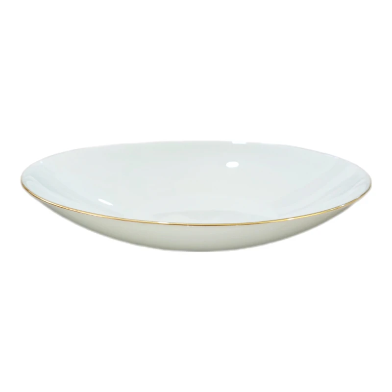 بشقاب خورش خوری پارس اپال مدل لب طلا بسته 6 عددی