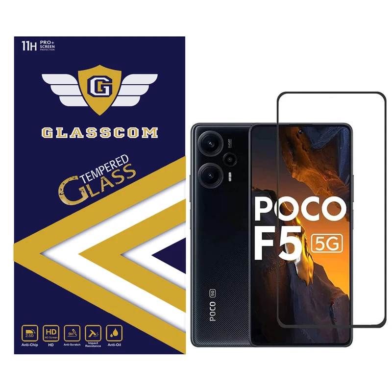 محافظ صفحه نمایش گلس کام مدل GC-F5 مناسب برای گوشی موبایل شیائومی Poco F5 / Poco M6 Pro / X6 Neo 5G