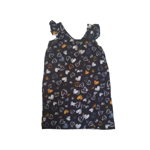 پیراهن زنانه مدل آستین چین دار قلبی