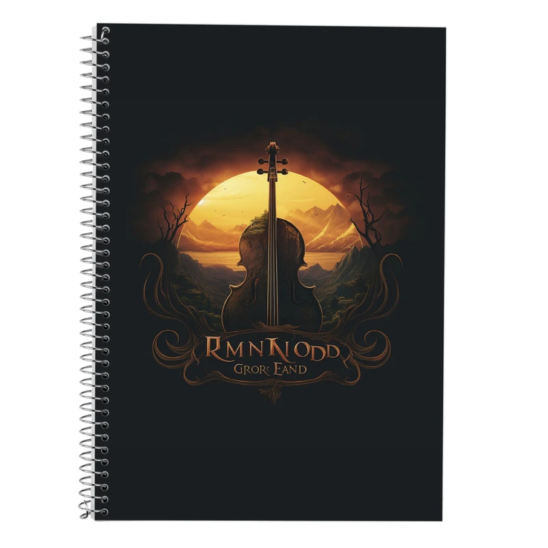 دفتر زبان 50 برگ مدوپد مدل دوخط طرح  ارباب حلقه ها The Lord of the Rings کد DF3061