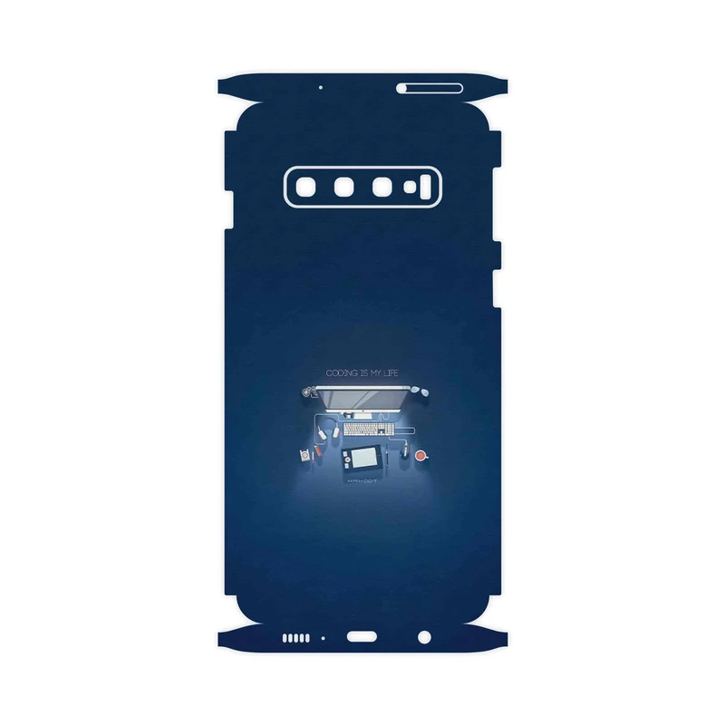 برچسب پوششی ماهوت مدل Programming 3-FullSkin مناسب برای گوشی موبایل سامسونگ Galaxy S10