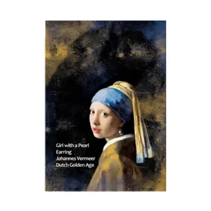 کارت پستال مریخ مدل Girl with a pearl earrings 16014