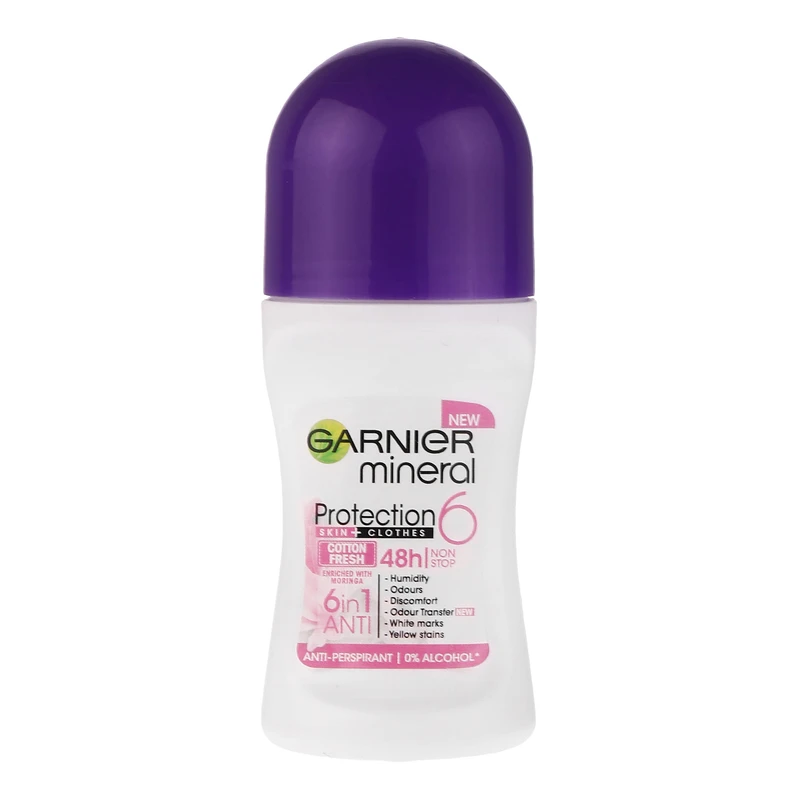 رول ضد تعریق زنانه گارنیه مدل PROTECTION6 حجم 50 میلی لیتر