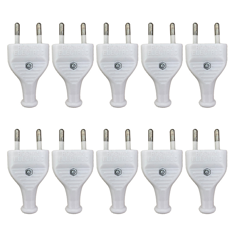 دوشاخه برق روشن الکتریک مدل تخت بسته 10 عددی