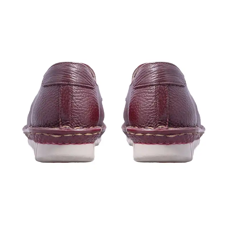 کفش طبی زنانه مدل سلنا بندی رنگ زرشکی