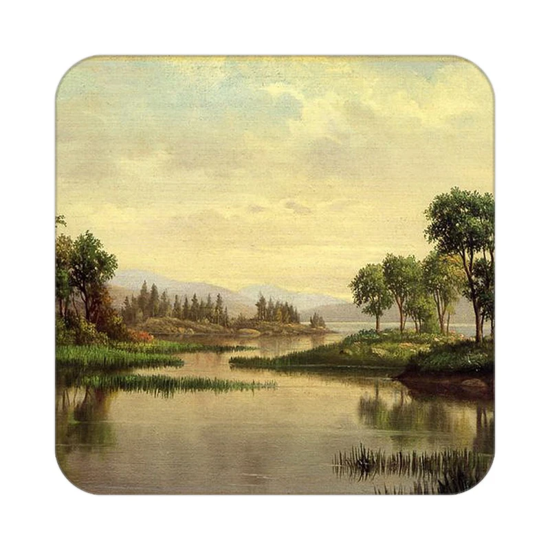 زیر لیوانی کاکتی طرح نقاشی رنگ روغن مدل mg10414