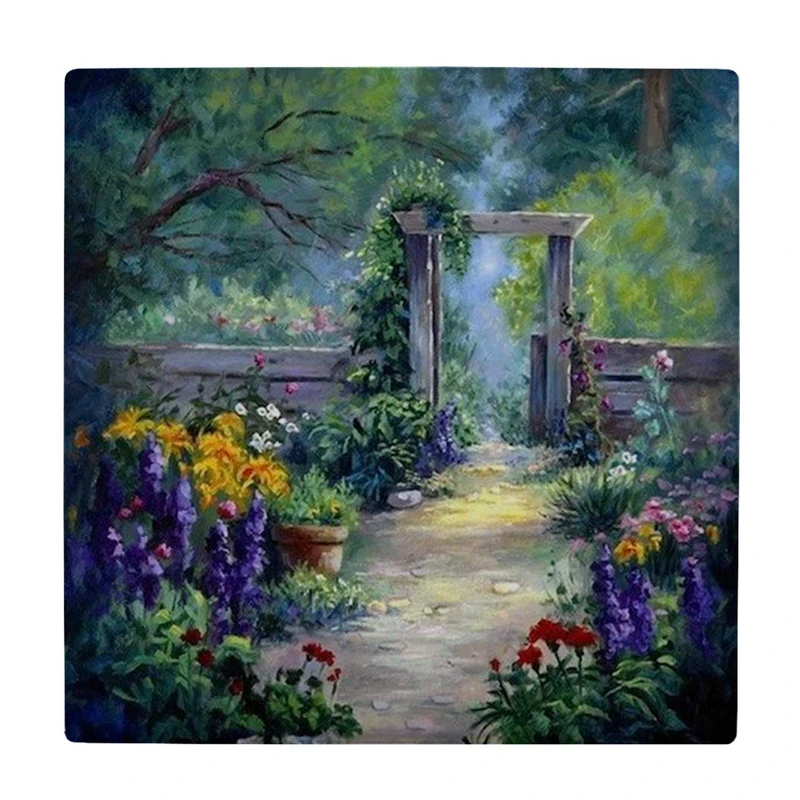 زیر لیوانی طرح باغ اروپایی کد    3888681_2095