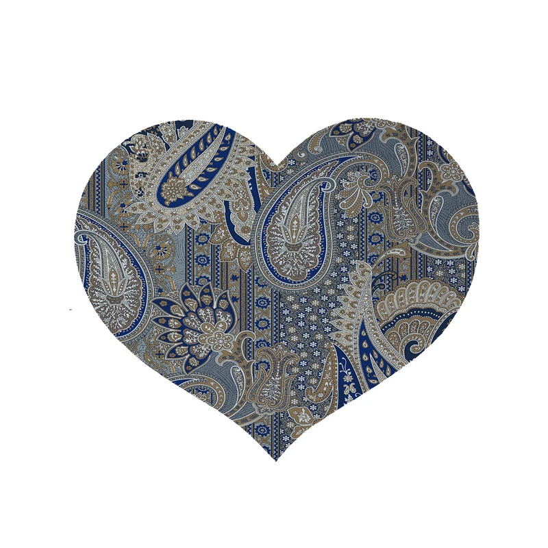 پادری مدل قلب طرح جقه کد 6119 سایز 90x90 سانتی متر 