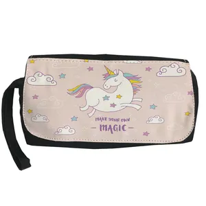 کیف لوازم آرایش دخترانه طرح یونیکورن کد Lu23