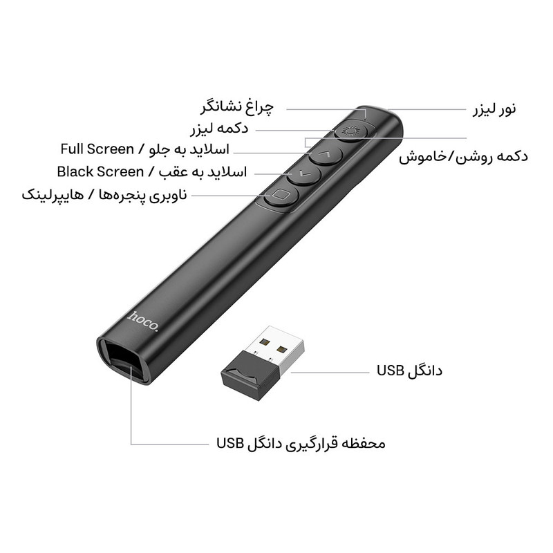 پرزنتر بی سیم هوکو مدل GM200