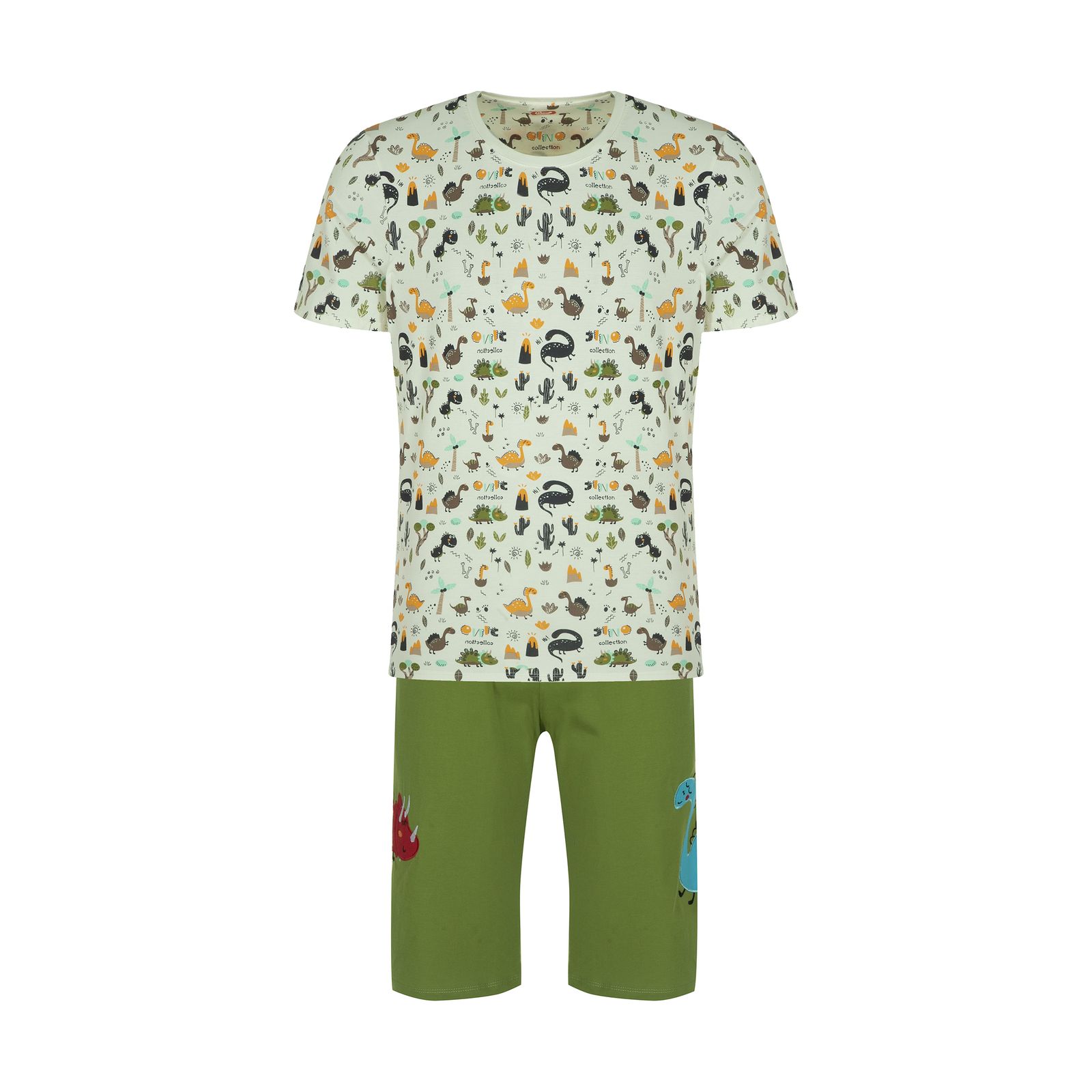 ست تی شرت و شلوارک راحتی مردانه مادر مدل 2041110-74 - - 27