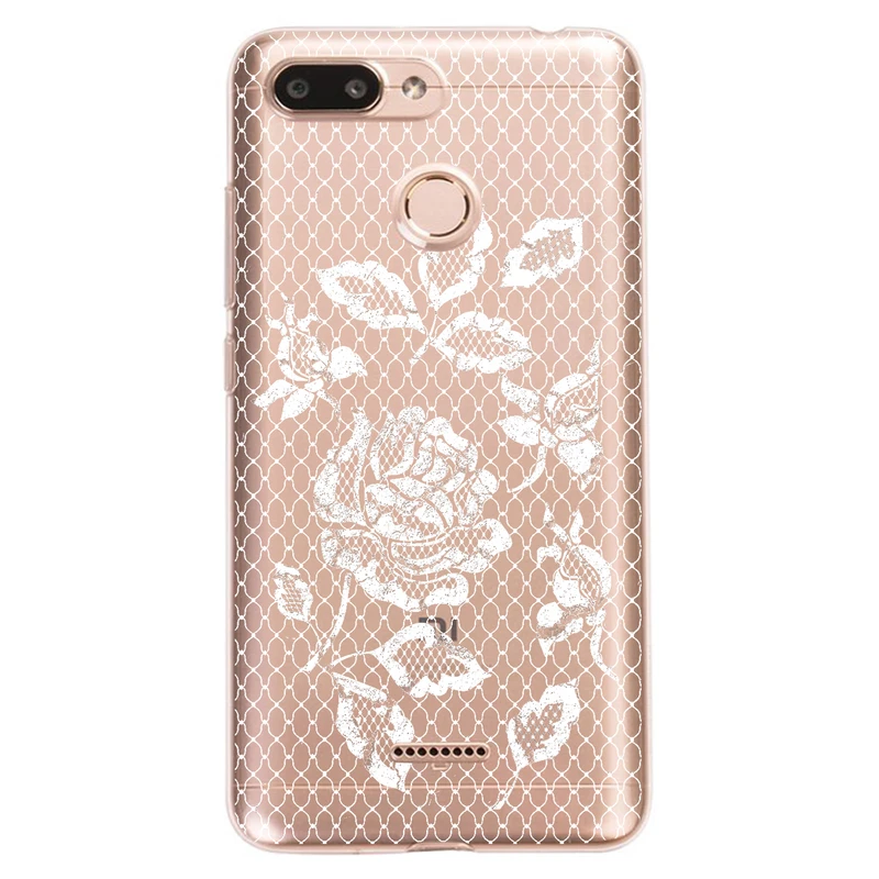 کاور مگافون طرح گل مدل C43-W مناسب برای گوشی موبایل شیائومی Redmi 6