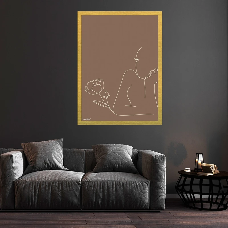 تابلو بکلیت طرح نقاشی مدرن مینیمال مدل قاب شاسی T-S9933