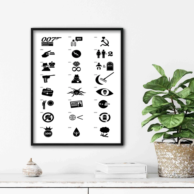 تابلو آتریسا طرح پوستر فیلم James-Bond مدل ATm583