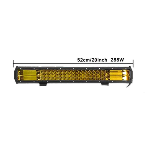پروژکتور لایت بار اچ اف دی طرح سه ردیفه مدل 288w-3Y