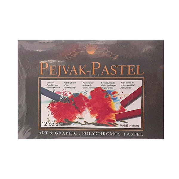 پاستل 12 رنگ پژواک مدل گچی کد p12