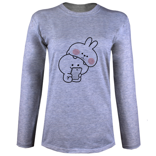 تی شرت آستین بلند زنانه مدل خرگوش X29