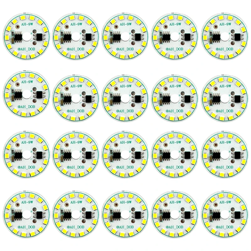 چیپ ال ای دی 9 وات مدل AH بسته 20 عددی