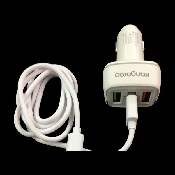 شارژر فندکی 15 وات کانگرو مدل C-403 به همراه کابل USB-C