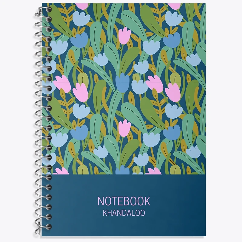 دفتر لغت 50 برگ خندالو طرح گل گلی کد N707