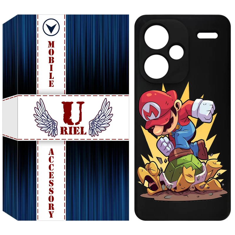 کاور یوریل قاب مدل KSH کد 64 طرح ماریو مناسب برای گوشی موبایل شیائومی Redmi Note 13 Pro Plus