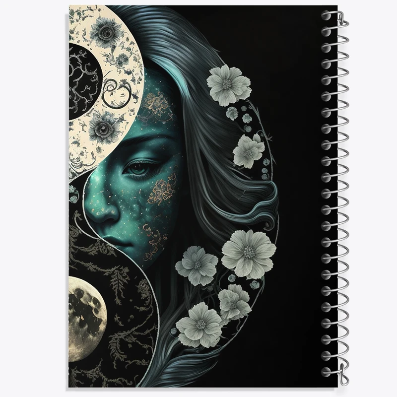 دفتر نقاشی 50 برگ خندالو طرح یین و یانگ کد F1155