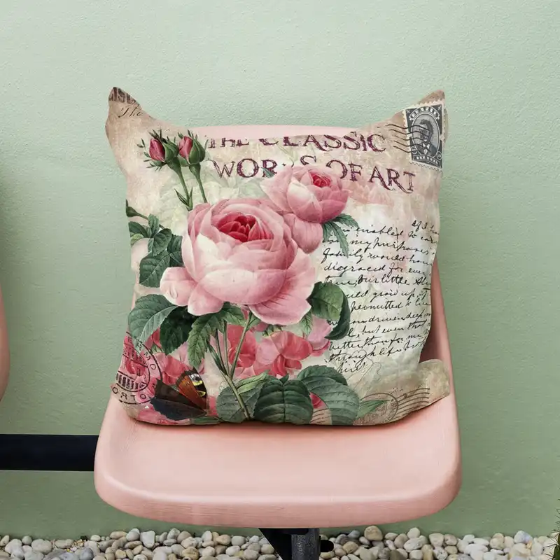 کاور کوسن طرح گل مدل co557