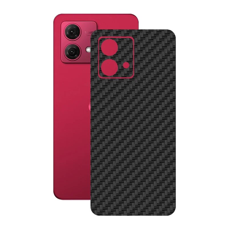 برچسب پوششی ریمکس مدل Carb طرح فیبر کربن مناسب برای گوشی موبایل موتورولا Moto G84