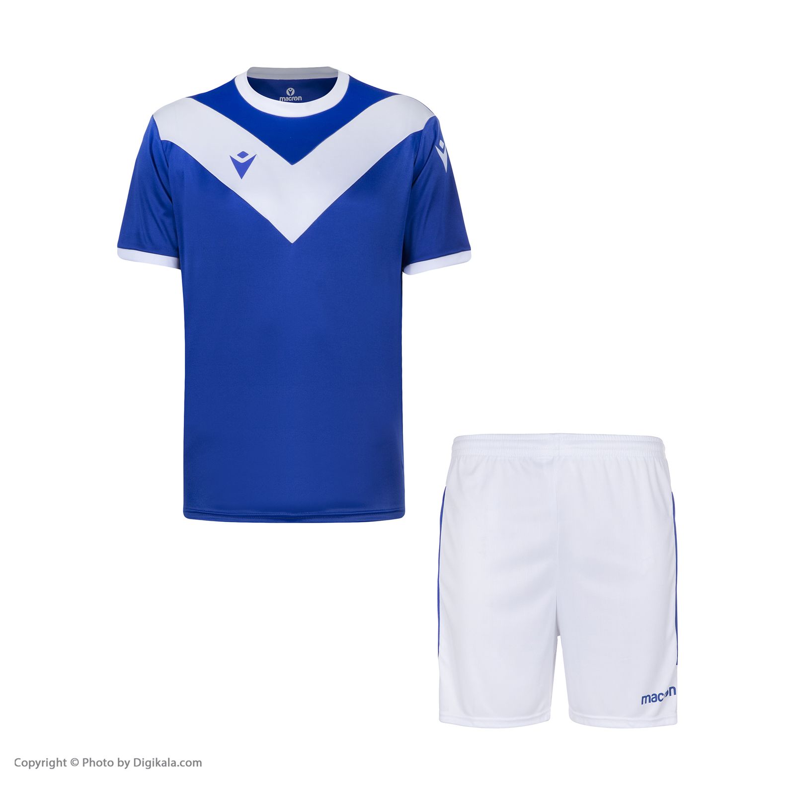 ست پیراهن و شورت ورزشی مردانه مکرون مدل پالرمو رنگ آبی -  - 2