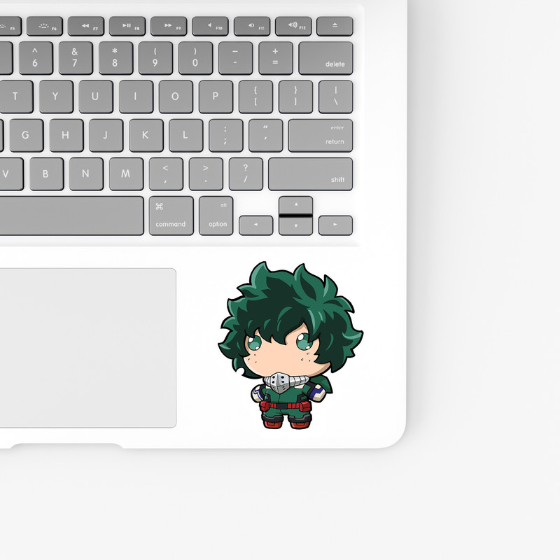 استیکر لپ تاپ و موبایل بووم طرح انیمه My Hero Academy مدل Lil Deku کد BM141