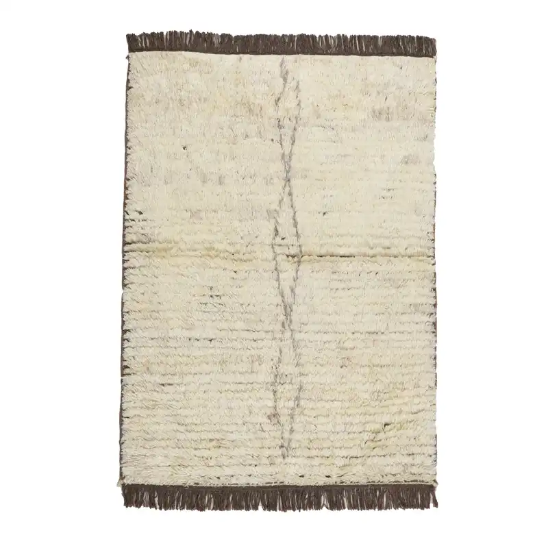 گبه  دستبافت دو متری مدل شگی طرح مراکشی کد 4010927