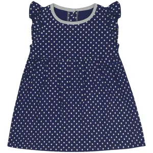 پیراهن دخترانه مدل 010 رنگ سرمه ای