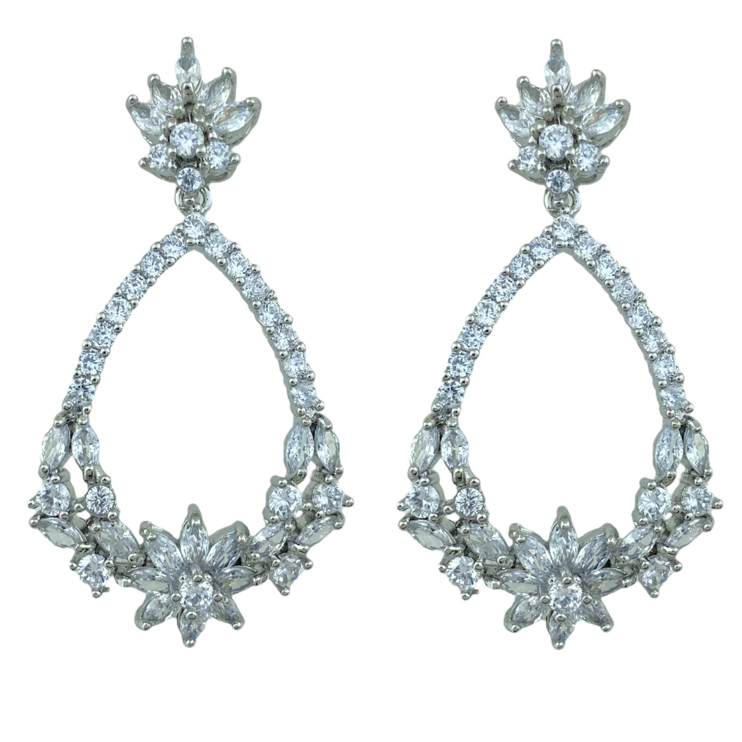 گوشواره زنانه ژوپینگ مدل جواهری کد E4387 گوشواره زنانه ژوپینگ مدل جواهری کد E4387