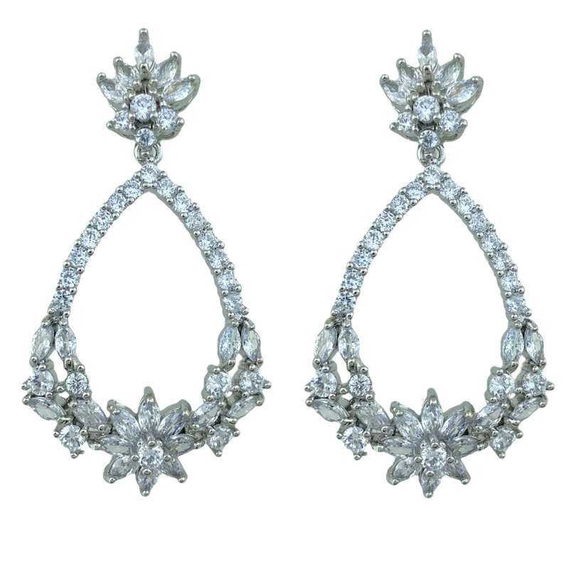 گوشواره زنانه ژوپینگ مدل جواهری کد E4387 گوشواره زنانه ژوپینگ مدل جواهری کد E4387