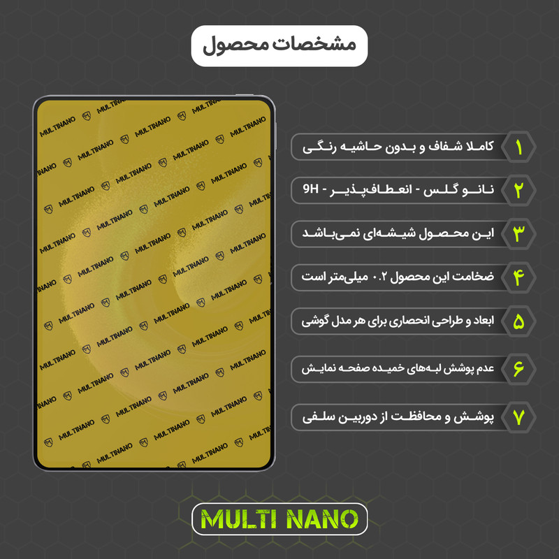 محافظ صفحه نمایش مولتی نانو مدل X-S1N مناسب برای تبلت شیائومی Pad 6 Max 14