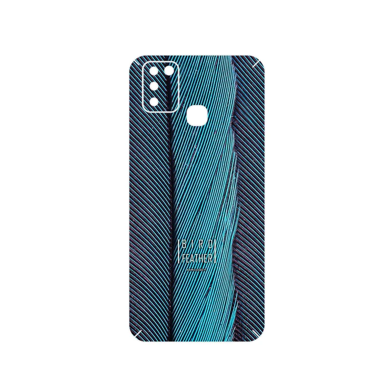 برچسب پوششی ماهوت مدل Turquoise feathers مناسب برای گوشی موبایل اینفینیکس Smart 6 X657B