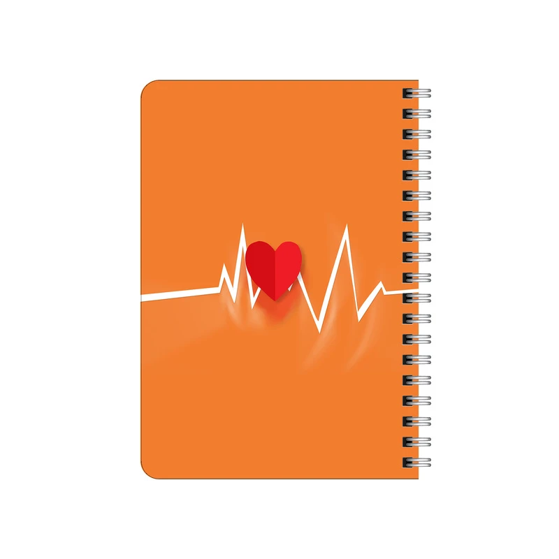 دفترچه یادداشت بامبیلیپ مدل چوبی طرح الکتروکاردیوگراف کد 1055178