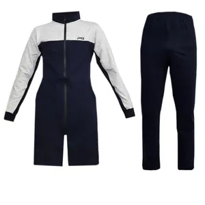 ست گرمکن و شلوار ورزشی زنانه پرگان مدل تارا رنگ سرمه ای