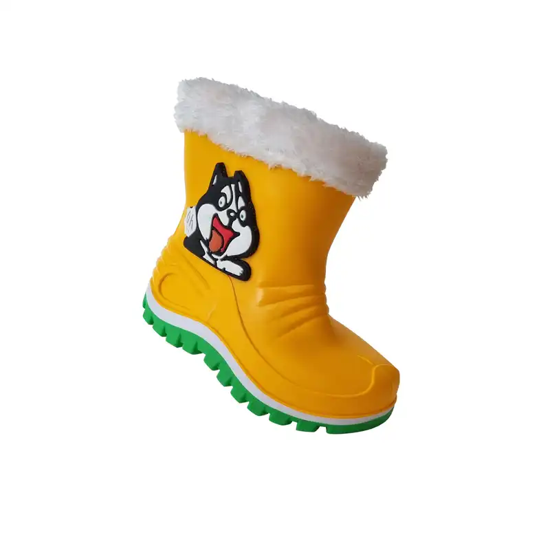 چکمه دخترانه پایون مدل بل طرح سگ برجسته کد 62-Y